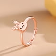 thumbnail image 3 of Guardurnaity Anillo de plata con forma de Animal para mujer, repuesto ajustable de extremo abierto para niñas y mujeres, anillos de fiesta adorables que no Ropa, zapatos y accesorios Miscelánea Guardurnaity AP017642-00, 3 of 6