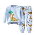 thumbnail image 5 of xaweyi Baby Boy Clothes Boy Outfits Fashion Sweatshirt Sweat Pant Kids Toddler Tops Pant Sets,Sizes 3-6 Months, 5 of 5