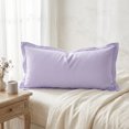 thumbnail image 2 of Unique Bargains 1 Pack Soft Cooling Cotton Pillowcase for Comfortable Sleep Light purple, 2 of 5