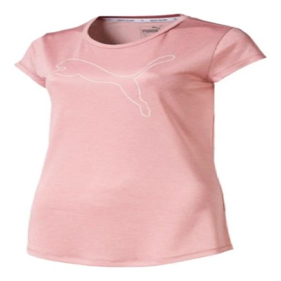 Playera Puma ACTIVE LOGO HEATHER Mujer 586394 Rosa XS
