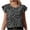 Black, variant on Womens Tunic Tops Casual Tops for Women Ndbuld Ladies' Casual Floral Print Short Sleeved Round Neck Top/shirt Blouses on Clearance Beige L