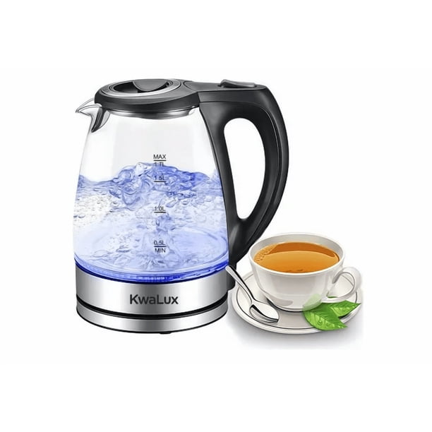 Tetera Eléctrica Hervidor De Agua 2L Jarra Eléctrica Vidrio Xtellar Color Transparente