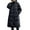 B_ Black, variant on Olyvenn Women's Long Stand Collar Quilted Puffer Jacket, Full Zip Casual Long Sleeve Padded Down Winter Coat Outwear with Hood Khaki XXXL