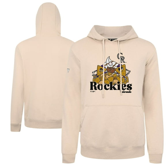 Men's-Levelwear  Khaki Colorado Rockies Podium Ballpark Food Pullover Hoodie