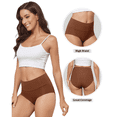 thumbnail image 2 of AWAYTR Women Underwear High Waist Underwear Seamless Panties No Show Invisible Briefs 6 Pack S-2XL, 2 of 8