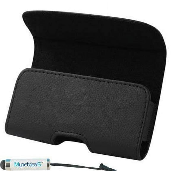 BLU Studio X6 Leather Case with Belt ClipW/ Belt Loops (Plus Size for Phone with Thick Cover such as Otterbox On, NOT for Naked Phone )   MND
