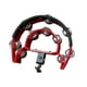 thumbnail image 4 of Pandereta de doble hilera Accesorio de percusión de fácil montaje Pandereta de media luna rojo, 4 of 9