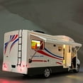 thumbnail image 2 of 1:28 Diecast Luxury RV Recreational Vehicle Car Model Metal Camper Van Motorhome Touring Car Model Sound and Light Kids Toy Gift, 2 of 9