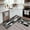 Geometric Grey, variant on Geometric Yellow Kitchen Rugs Set of 2 Checkered Black Grey Kitchen Mats for Floor Non-Slip Backing Kitchen Mat Washable Runner Rug for Home Yellow Kitchen Decor and Accessories 17"x47.2"+17"x30"