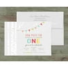 Birch Tree and Lights Deluxe Birthday Invites