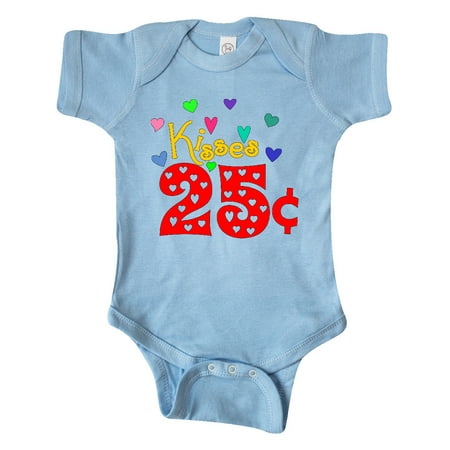 

Inktastic Valentine’s Day Kisses 25 Cents Gift Baby Boy or Baby Girl Bodysuit
