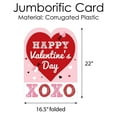 thumbnail image 5 of Big Dot of Happiness Conversation Hearts - Kids Valentine's Day Giant Greeting Card - Big Shaped Jumborific Card, 5 of 7