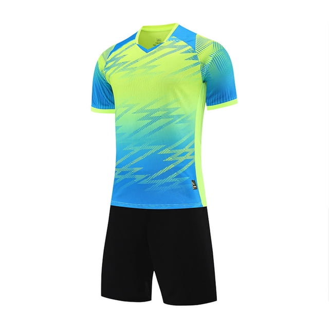 BOBOGOJP Ensemble à Manches Courtes pour Garçons, T-Shirt à Col Rond et Shorts, Séchage Rapide, Survêtement Décontracté, Ensemble 2 Pcs pour Enfant (9-10 Ans, G)