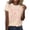 Khaki, variant on QUNYINEY Pullover Women Shirts Casual Short Sleeve Easter Crew Neck Tops Funny Loose Women's Tops