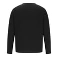 thumbnail image 4 of Blusas y camisas de manga larga con cuello en V para hombre, jersey de color liso con cuello en V, blusa holgada de manga larga para hombre, 4 of 6