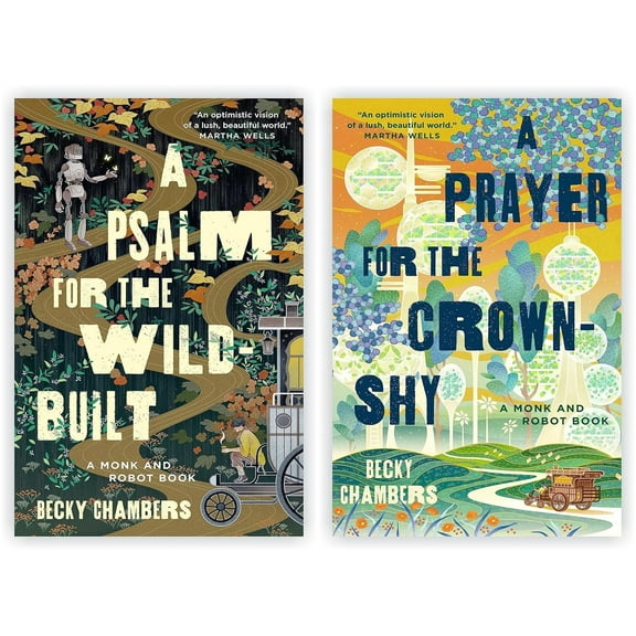 Becky Chambers 2 Book Set – Monk & Robot Series: A Psalm for the Wild-Built, A Prayer for the Crown-Shy