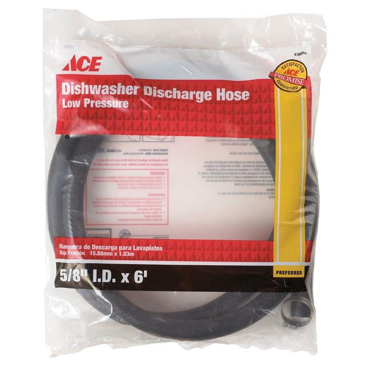 Ace 5/8 in. Dia. x 6 ft. L Dishwasher Discharge Hose