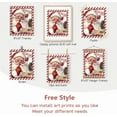 thumbnail image 3 of Hieng Vintage Christmas Decor, Christmas Wall Art Prints Set of 4, Retro Christmas Santa Claus Wall Art Decor for Gallery Living Room Bathroom (Unframed), 3 of 6