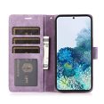 thumbnail image 6 of Nalacover Slim Wallet Case for Samsung Galaxy S20, for Women Men, Embossed Pattern PU Leather Shockproof Magnetic Clasp Credit Card Slots Flip Kickstand Phone Case+Wrist Strap,Purple, 6 of 7