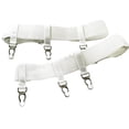 thumbnail image 1 of Jumpingount 2x medias de liguero antideslizantes con estilo y materiales de poliéster de confianza Accesorios de disfraces Blanco S, 1 of 6
