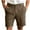 Coffee, variant on VSSSJ Mens Beach Dress Shorts Cotton Solid Color Button Fly Zipper Pocket Casual Bermuda Shorts Lounge Outdoor Comfortable Summer Short Pants Green S