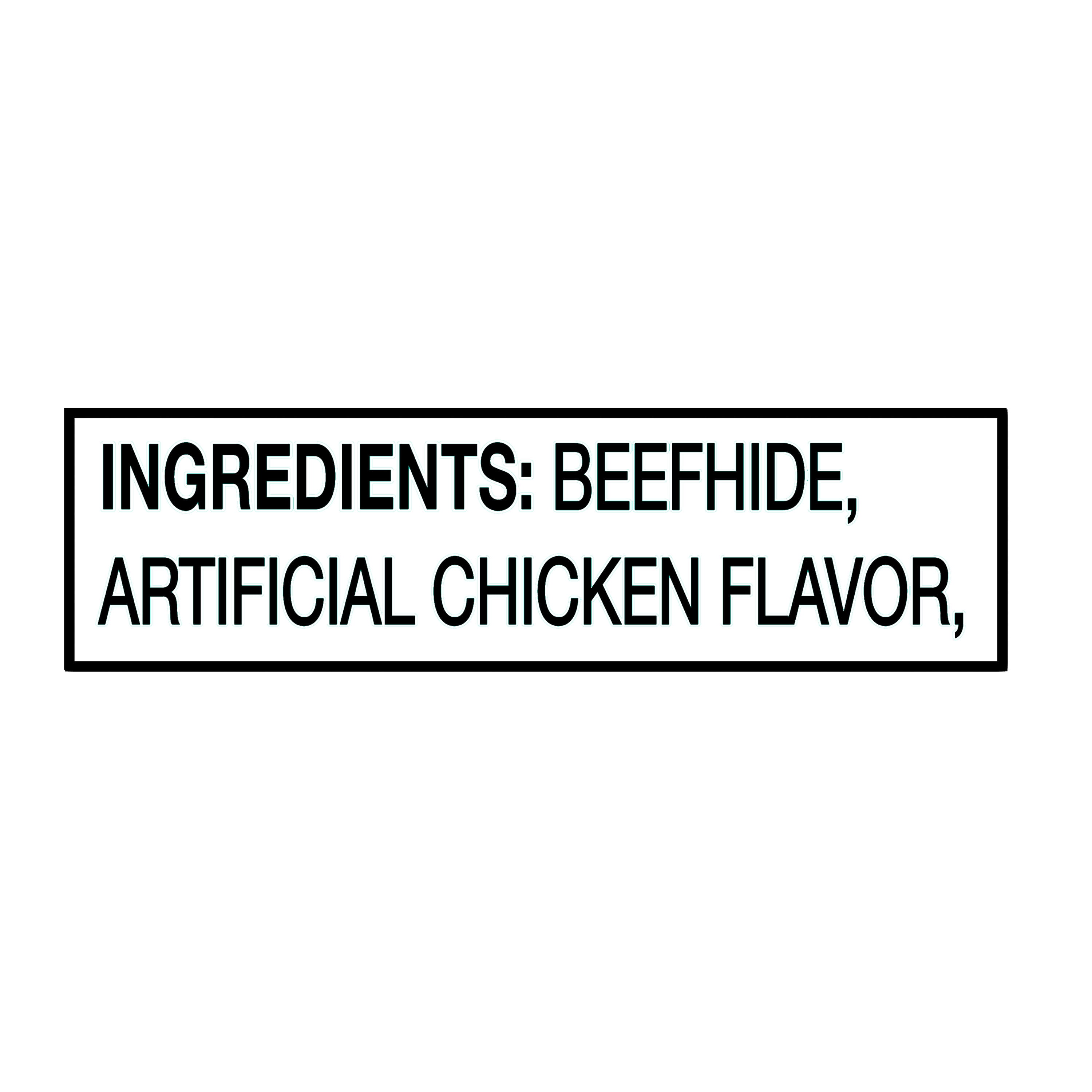 Ol' Roy Artificial Chicken Flavored Rawhide Bone Dog Chews, 4"