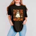 thumbnail image 3 of Ghost Floral Collage - Womens Garment Dyed Tee, 3 of 11