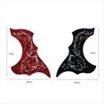 thumbnail image 2 of Flor Negra y Pájaro Golpeador de Guitarra Adhesivo Autoviscoso de Protección Protector de Guitarra de Cuerda, 2 of 5