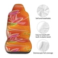 thumbnail image 5 of Sikiie Orange Flower Psychedelic Car Seat Protector 2 Pack Car Seat Cushion Mat, Car Seat Covers for SUV, Truck, Van, 5 of 7