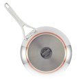 thumbnail image 3 of Anolon Nouvelle 12" Copper Stainless Steel Frying Pan with Lid, Silver, 3 of 8