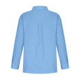 thumbnail image 7 of Erwazi Button Down Shirts for Women Long Sleeve V Neck Linen Shirt Casual Loose Fall Blouse Tops, 7 of 7
