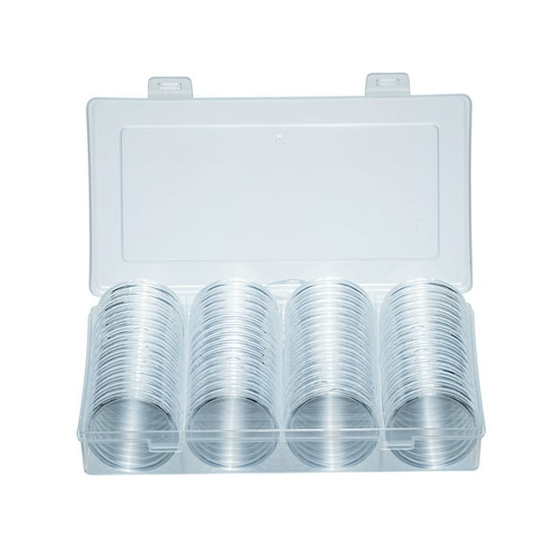 Cápsula de monedas Organizador de almacenamiento de almacenamiento transparente Monedas ENCENDIZACIÓN ENGRANAJE Great Selling Cajas antioxidativas Caja de recolección 1 Conjunto Inevent HA059947-00B