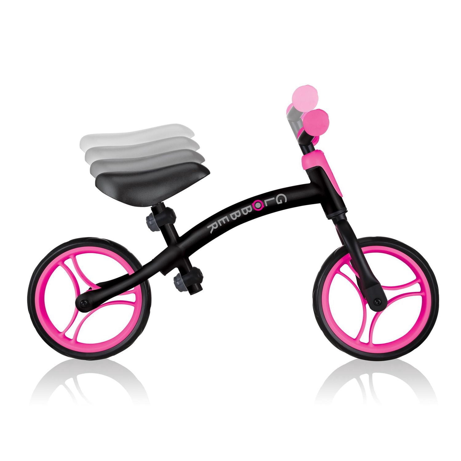 GLOBBBER GO BIKE - Black / Neon Pink