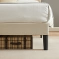 thumbnail image 3 of VECELO Upholstered Platform Bed with Height Adjustable Tufted Button Headboard, Queen, Beige, 3 of 10