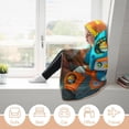 thumbnail image 6 of The Octonauts Wearable Blanket Cloak Arctic Velvet Hooded Blanket Soft Fuzzy Hoodie Blanket Cape for Adults Kids 40"x50", 6 of 8