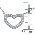 thumbnail image 3 of Sterling Silver Heart Necklace With Heart Pendant & Wedding Anniversary Gifts For Her, 3 of 3