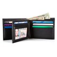 thumbnail image 5 of ID Stronghold – Men’s RFID Leather Wallet - Bifold with ID Window (Black), 5 of 5