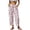 Pink, variant on WAYUTE Women's Casual Pants with Drawstring and Pockets Striped Print Straight Leg Loose Fit Comfortable Trousers Versatile Outdoor,Pink,2XL