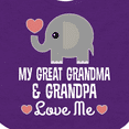 thumbnail image 4 of Inktastic My Great Grandma and Great Grandpa Love Me Boys or Girls Baby Bib, 4 of 4