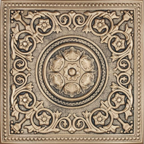 Majesty Foam Ceiling Tiles - 20"x20" Square - by Antique Ceilings (Antique Bronze) - 8pc Pack