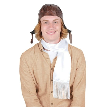 Club Pack of 12 Aviator Hat & Scarf Sets Costume Accessories