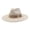Beige, variant on 10cm Big Wide Brim Boho Western Hat for Women and Men Embroidery Felt Rancher Fedora Hat