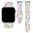 thumbnail image 1 of Cyntan Holidays Correa De Reloj Compatible Con Apple Watch 38 Mm, 40 Mm, 41 Mm, 42 Mm, 44 Mm, 45 Mm, 49 Mm Para Mujeres Y Hombres, Repuesto De Silicona Suave, Accesorios Deportivos, Correa De Repuesto, 1 of 5
