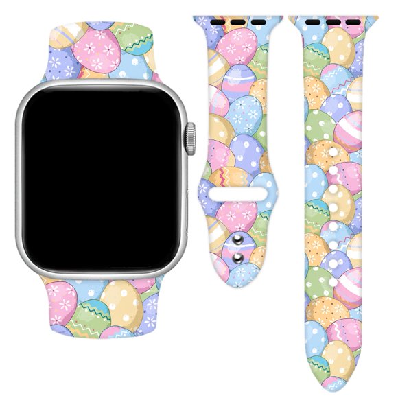 Cyntan Holidays Correa De Reloj Compatible Con Apple Watch 38 Mm, 40 Mm, 41 Mm, 42 Mm, 44 Mm, 45 Mm, 49 Mm Para Mujeres Y Hombres, Repuesto De Silicona Suave, Accesorios Deportivos, Correa De Repuesto