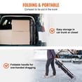 thumbnail image 4 of Carrito de servicio utilitario VEVOR, plegable, 165 libras, 3 estantes con ruedas, 4 of 9