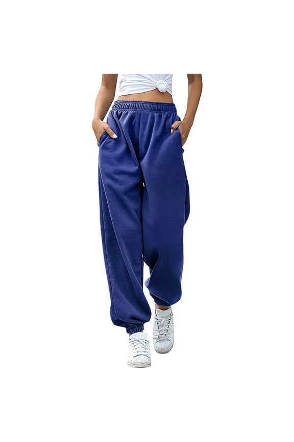 Pants for Women plus Size for Women 4x Womens Stretch Work Pants Clothes Winter Clothes Brocade Warm Running Trouser plus Size Athletic Pant Cute Business Blue M