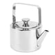 thumbnail image 3 of Tetera de acero inoxidable con colador, silbato de metal grueso con mango ergonómico para todo tipo de cocinas, tamaño pequeño, 1 L, 3 of 14