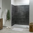thumbnail image 4 of Palisade 23.2in x 11.1in Vinyl Wall Tile Shower Kit in Cracked Slate, 4 of 4