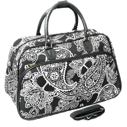 World Traveler Zebra 15-inch Lightweight Carry-On Shoulder Tote Duffle Bag