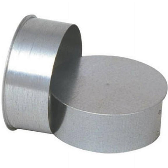 Imperial GV0721 HVAC Duct Pipe Tee Cap/Plug, No Crimp, Galvanized, 3 In. - Quantity 1
